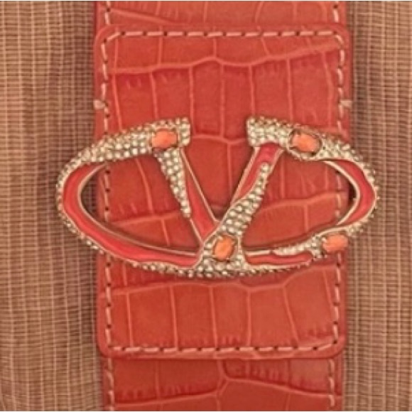 NWT Valentino Crocodile Raffia Hobo Bag - Picture 4 of 10